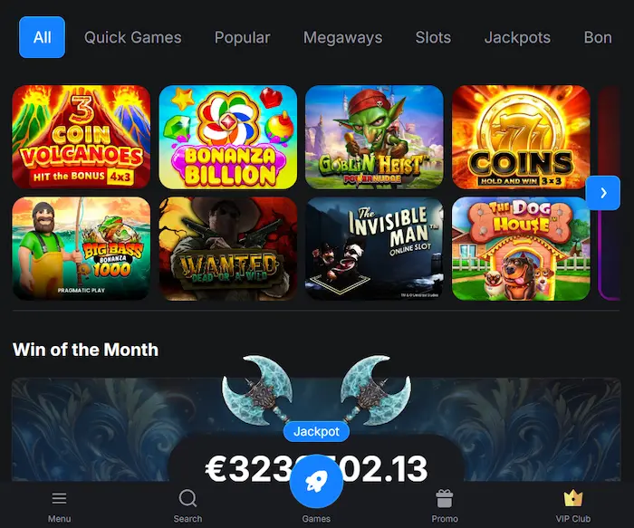 WinCraft Casino games